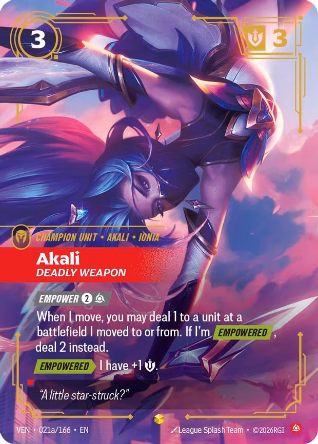 Akali, Deadly Weapon