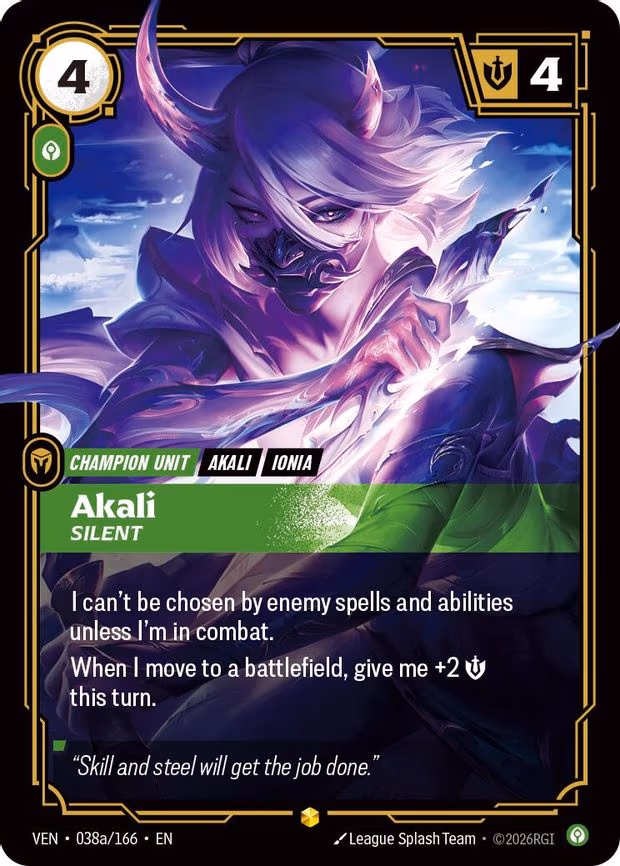 Akali, Silent
