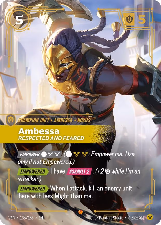 Ambessa, Respected and Feared