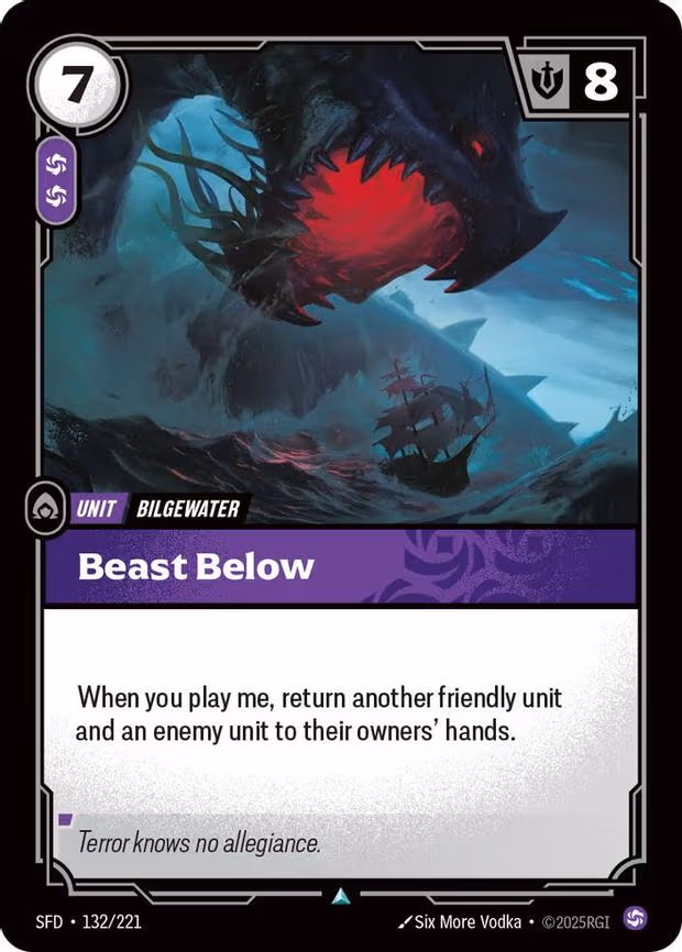 Beast Below - Uncommon (132/221)