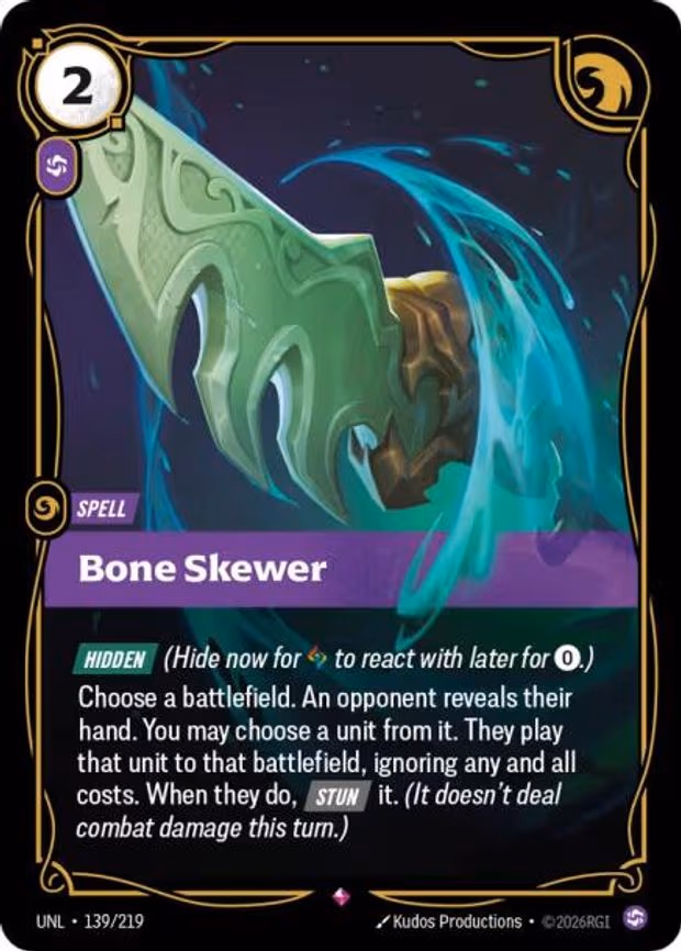 Bone Skewer - Rare (139/219)
