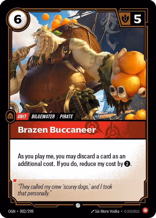 Brazen Buccaneer - Common (002/298)