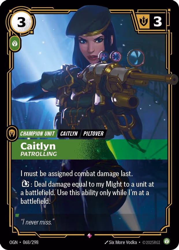 Caitlyn - Patrolling