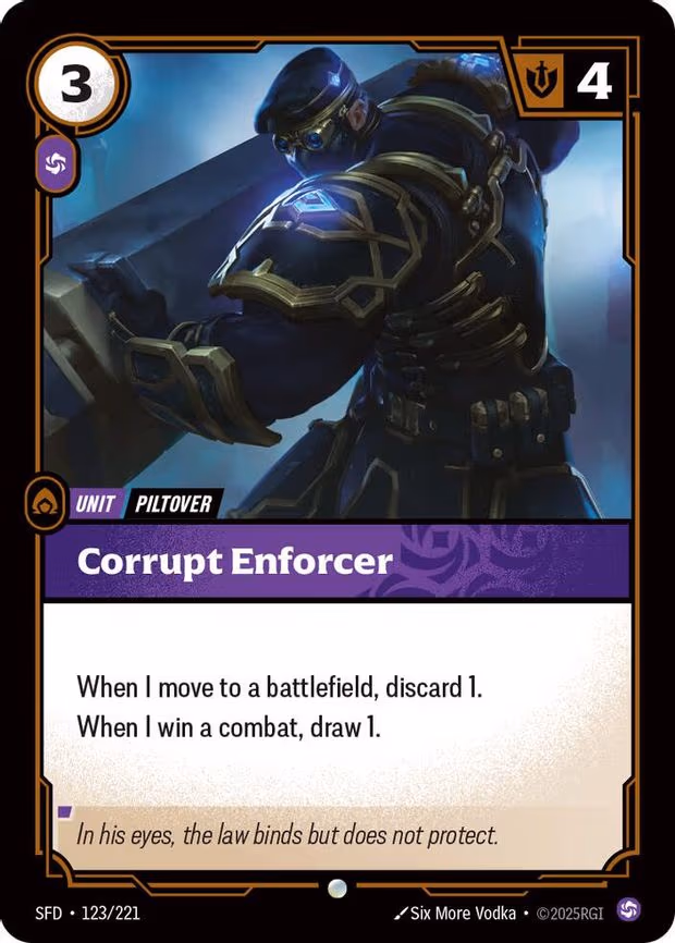 Corrupt Enforcer - Common (123/221)