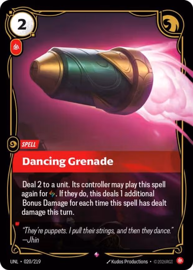 Dancing Grenade - Rare (020/219)