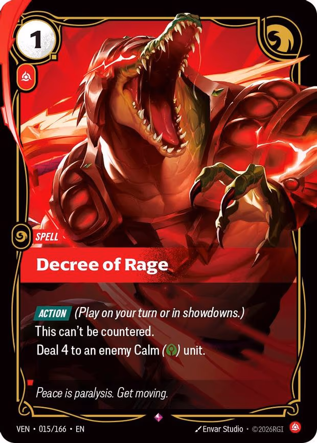 Decree of Rage - Rare (015/166)