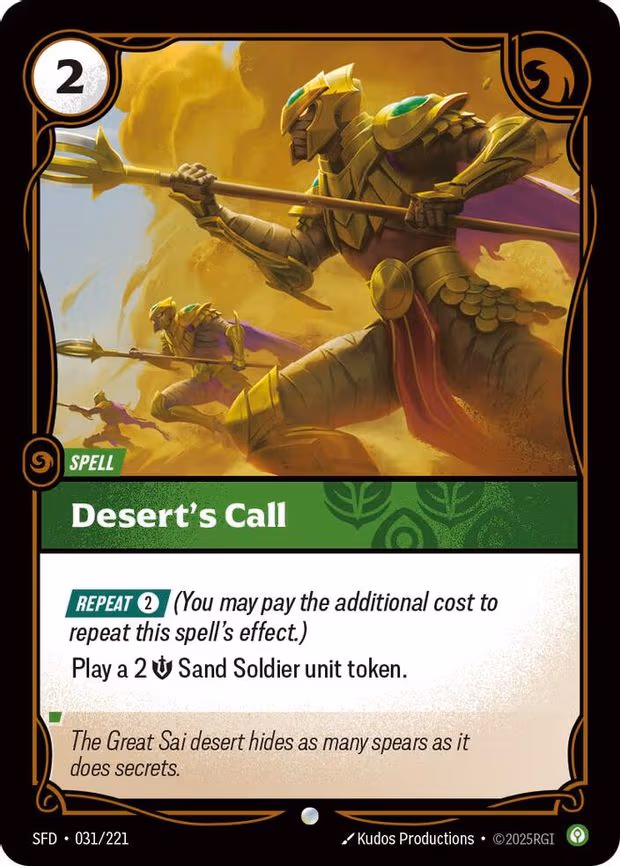 Desert's Call - Common (031/221)