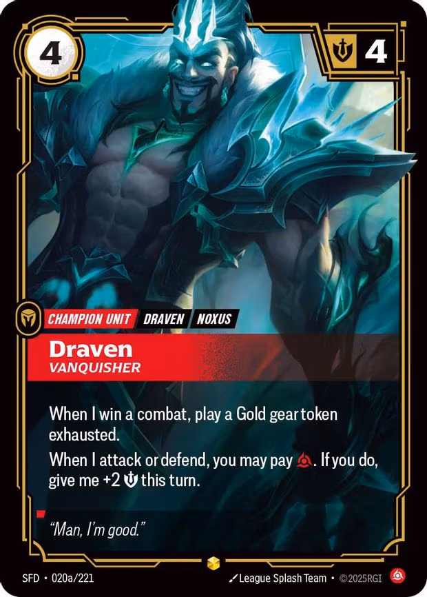 Draven - Vanquisher - Showcase (020a/221)