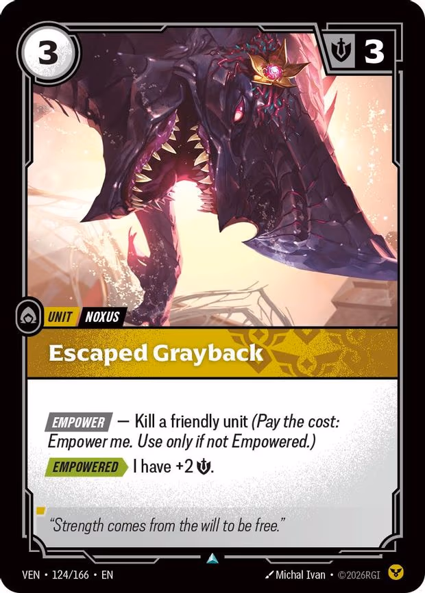 Escaped Grayback - Uncommon (124/166)
