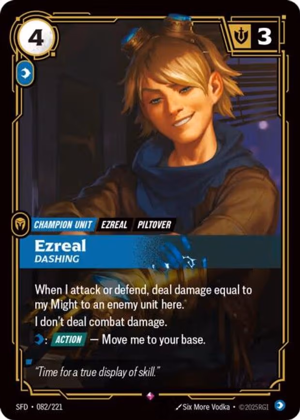 Ezreal - Dashing - Rare (082/221)