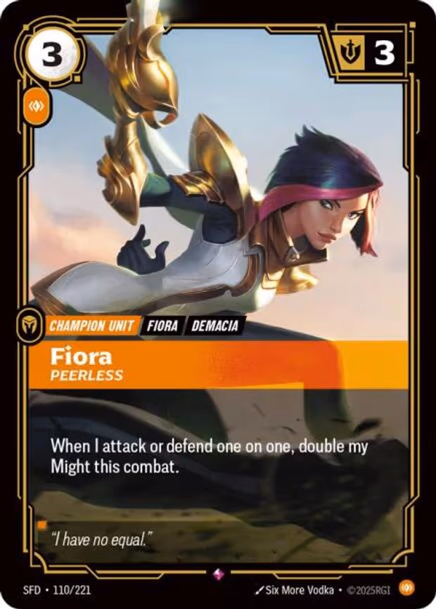 Fiora - Peerless - Rare (110/221)