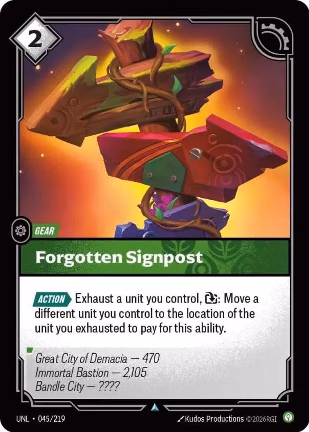 Forgotten Signpost - Common (045/219)