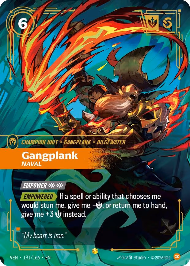 Gangplank - Naval (Overnumbered) - Rare (181/166)