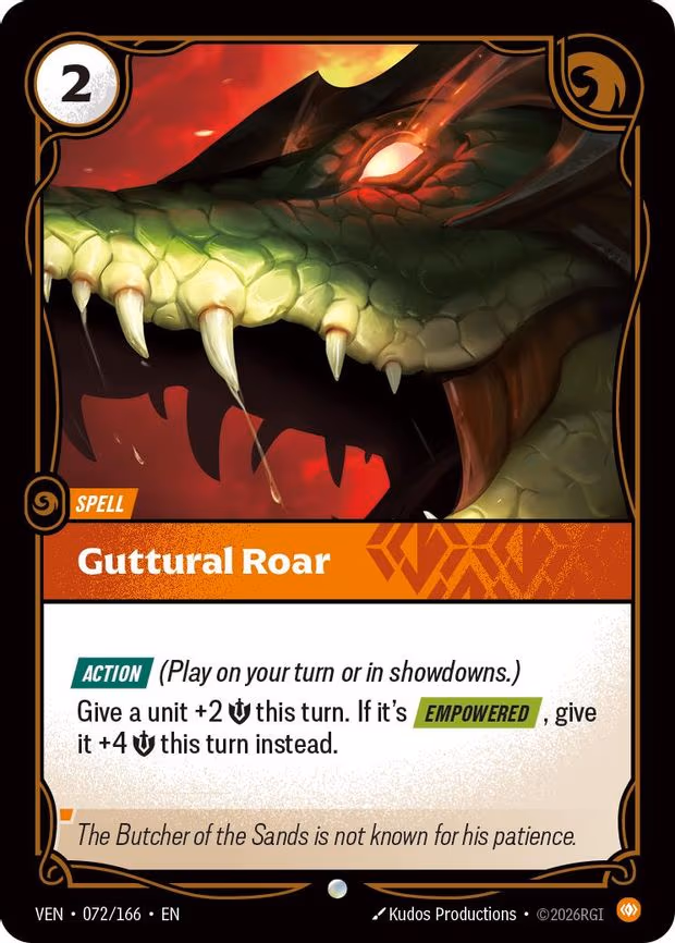 Guttural Roar - Common (072/166)