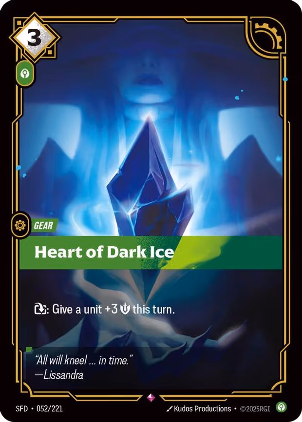 Heart of Dark Ice - Rare (052/221)