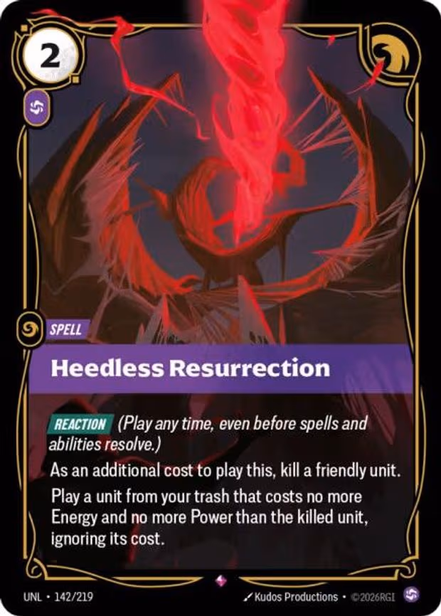 Heedless Resurrection - Rare (142/219)
