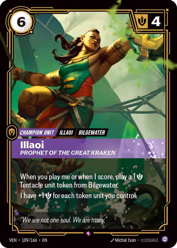 Illaoi - Prophet of the Great Kraken - Rare (109/166)