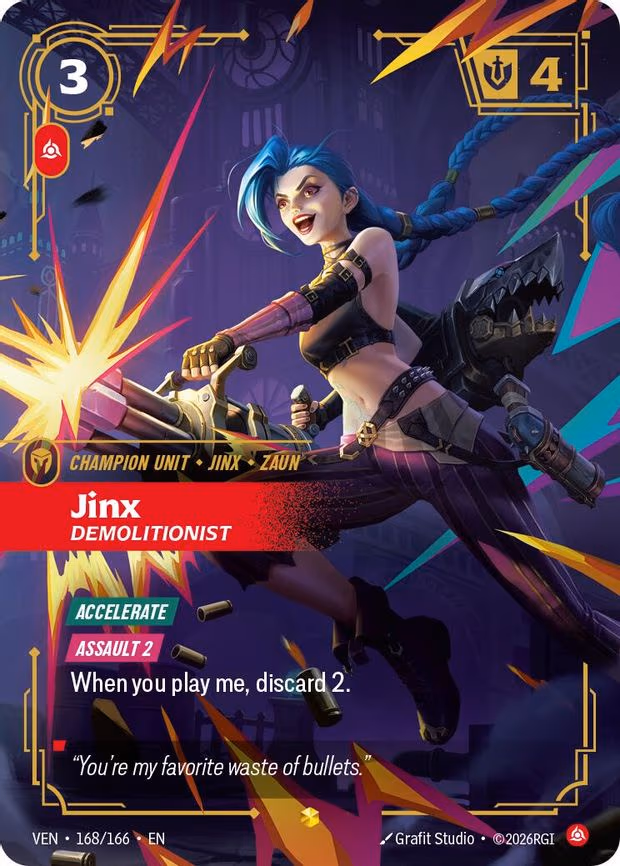 Jinx - Demolitionist (Overnumbered) - Rare (168/166)