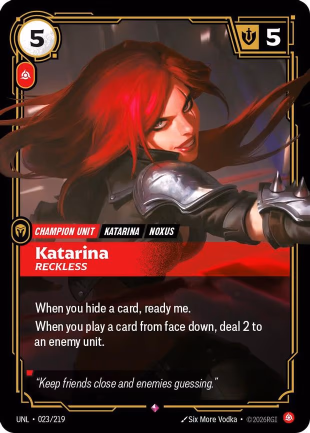 Katarina - Reckless - Rare (023/219)