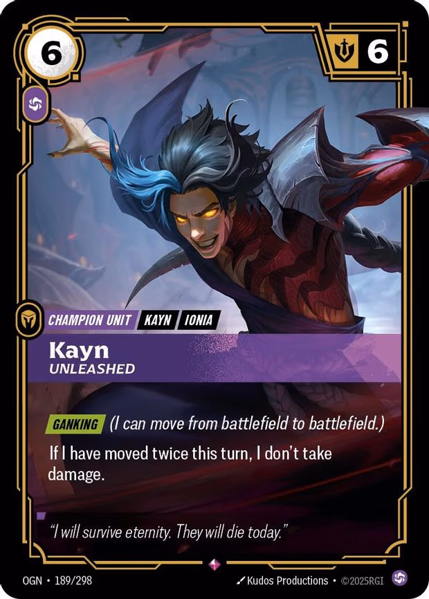 Kayn - Unleashed - Rare (189/298)