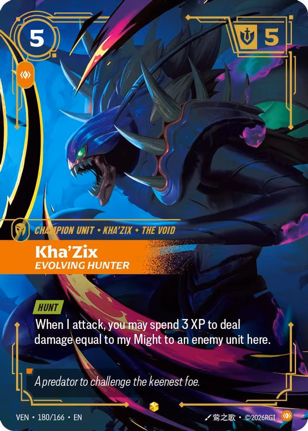 Kha'Zix - Evolving Hunter (Overnumbered) - Epic (180/166)