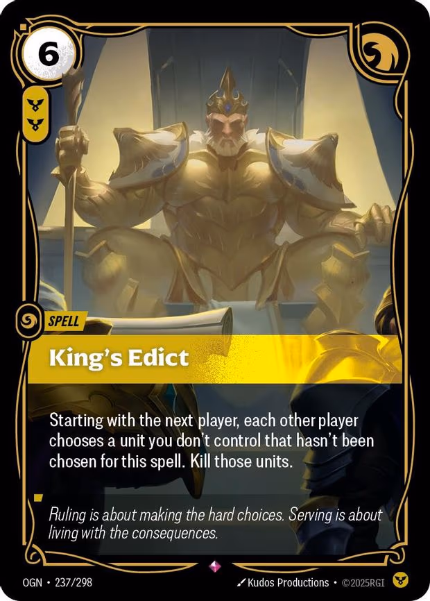 King's Edict - Rare (237/298)