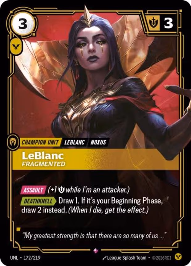 LeBlanc - Fragmented - Rare (172/219)