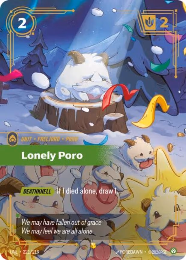 Lonely Poro (Overnumbered) - Showcase (221/219)