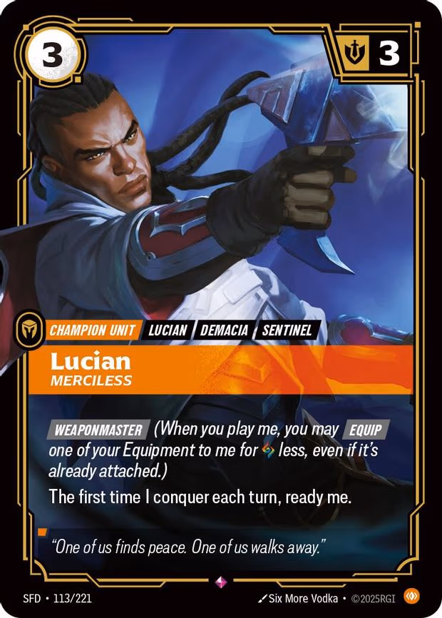 Lucian - Merciless - Rare (113/221)