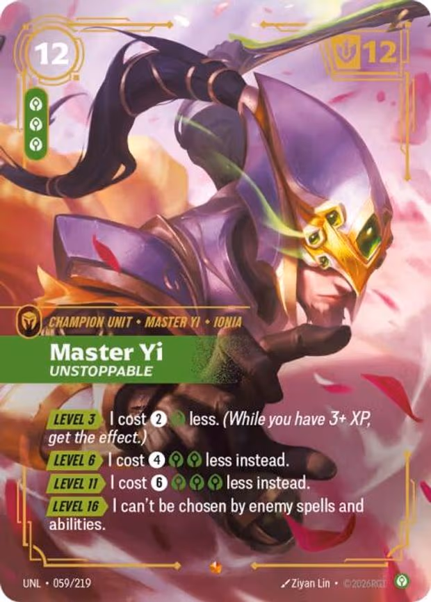 Master Yi - Unstoppable - Epic (059/219)