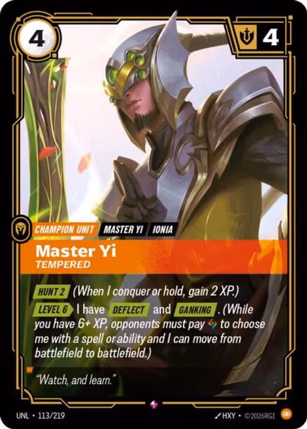 Master Yi - Tempered - Rare (113/219)