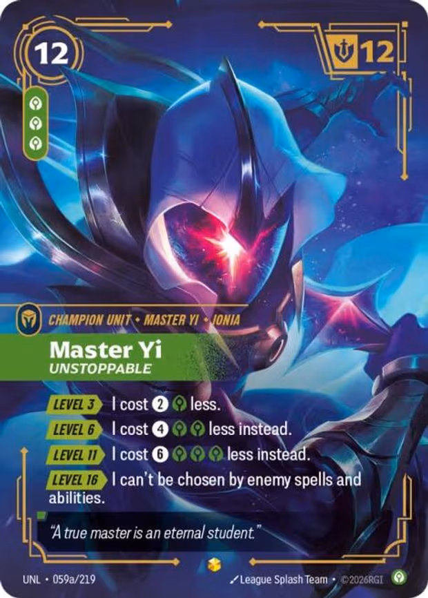 Master Yi - Unstoppable - Showcase (059a/219)