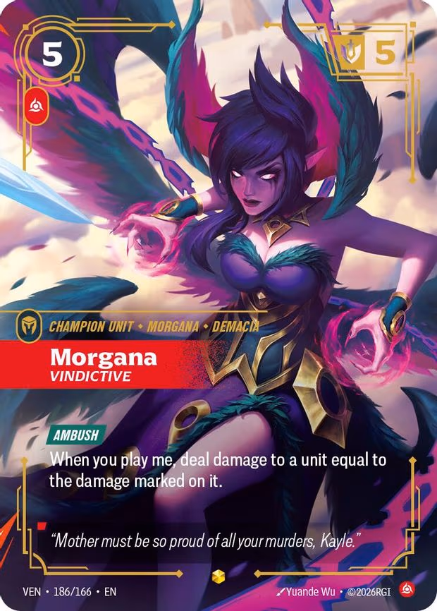 Morgana - Vindictive (Overnumbered) - Rare (186/166)
