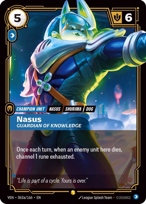 Nasus - Guardian of Knowledge - Rare (063a/166)