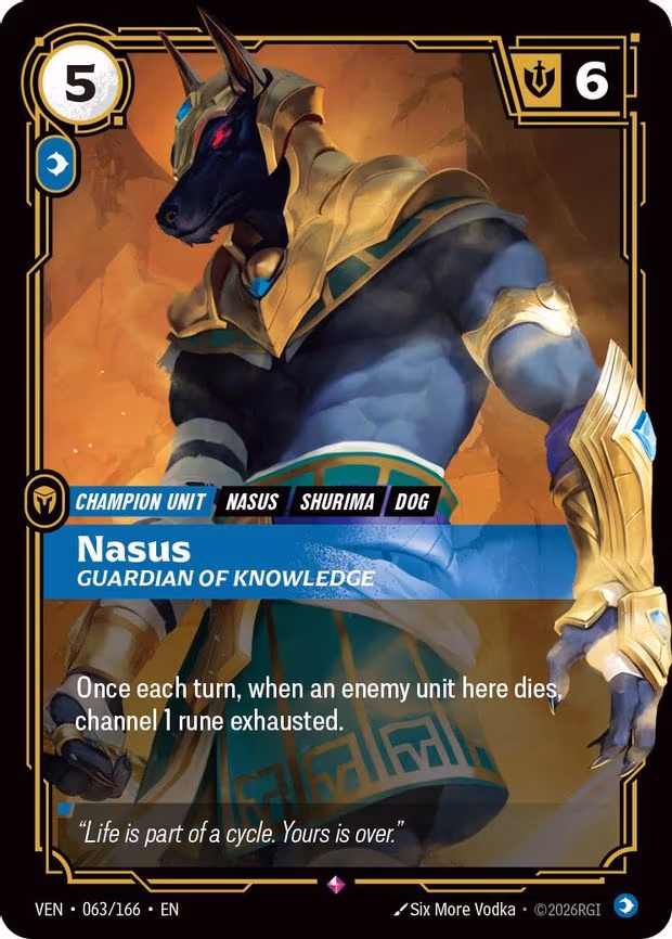 Nasus - Guardian of Knowledge - Rare (063/166)