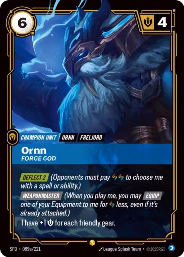 Ornn - Forge God - Showcase (085a/221)