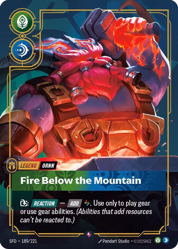 Ornn - Fire Below the Mountain - Rare (189/221)