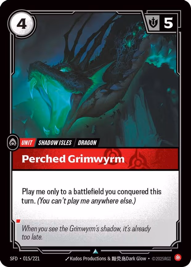 Perched Grimwyrm - Uncommon (015/221)