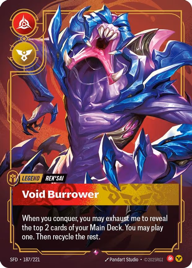 Rek'sai - Void Burrower - Rare (187/221)
