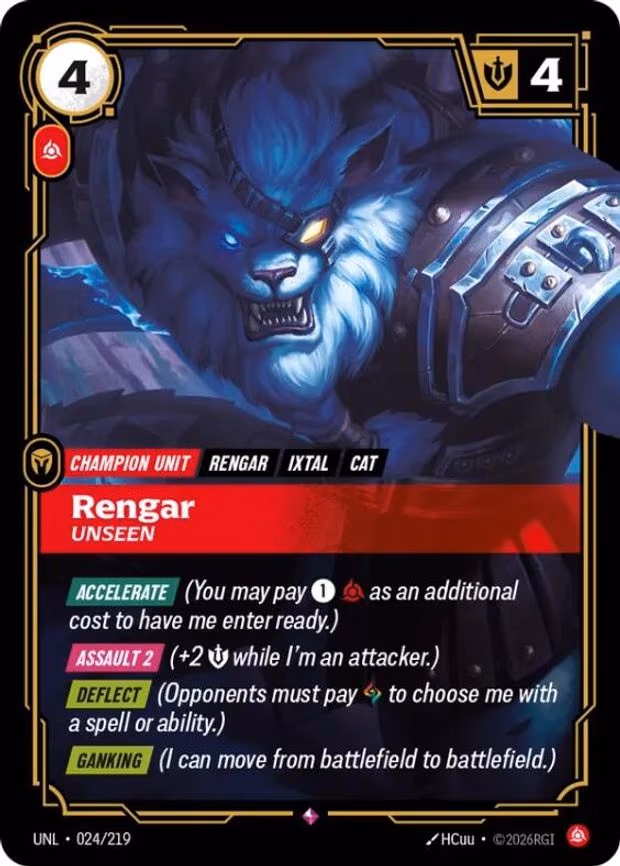 Rengar - Unseen - Rare (024/219)