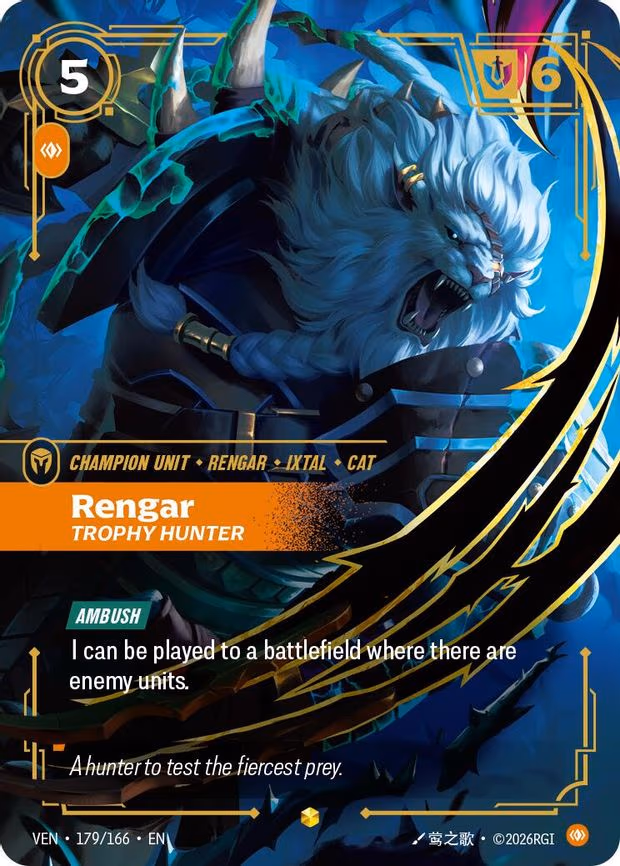 Rengar - Trophy Hunter (Overnumbered) - Epic (179/166)
