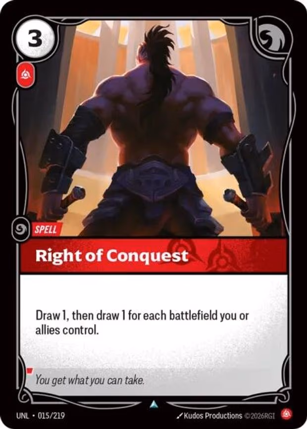 Right of Conquest - Uncommon (015/219)