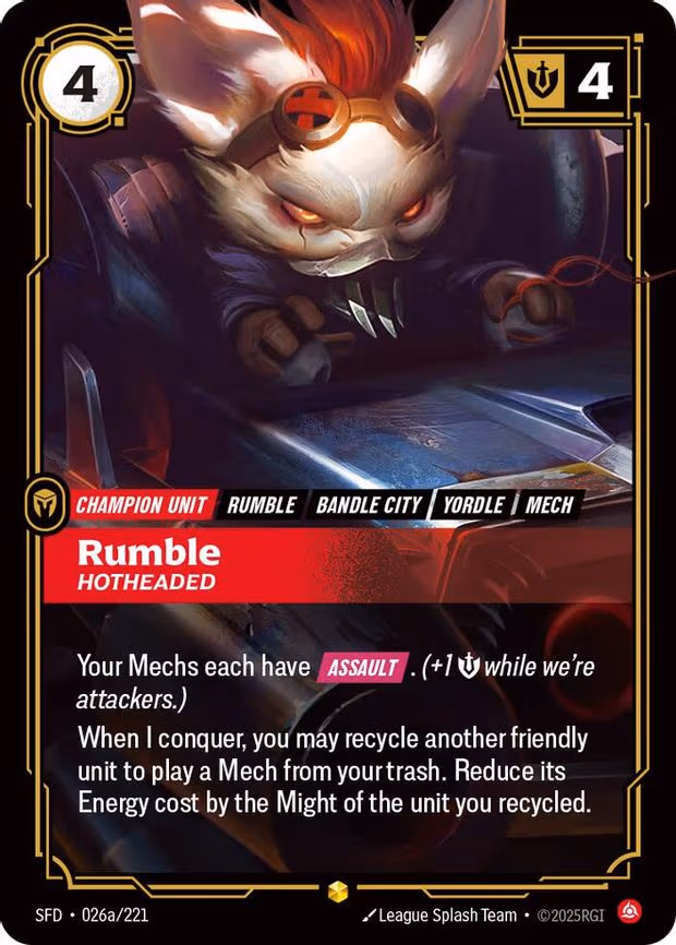 Rumble - Hotheaded - Showcase (026a/221)