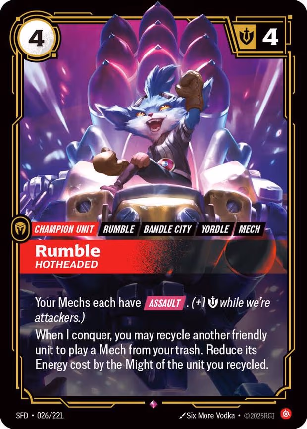 Rumble - Hotheaded - Rare (026/221)