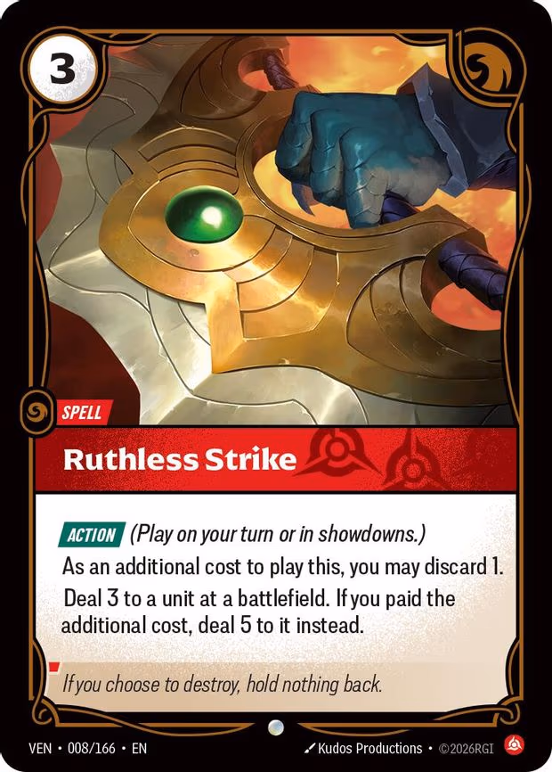 Ruthless Strike - Common (008/166)