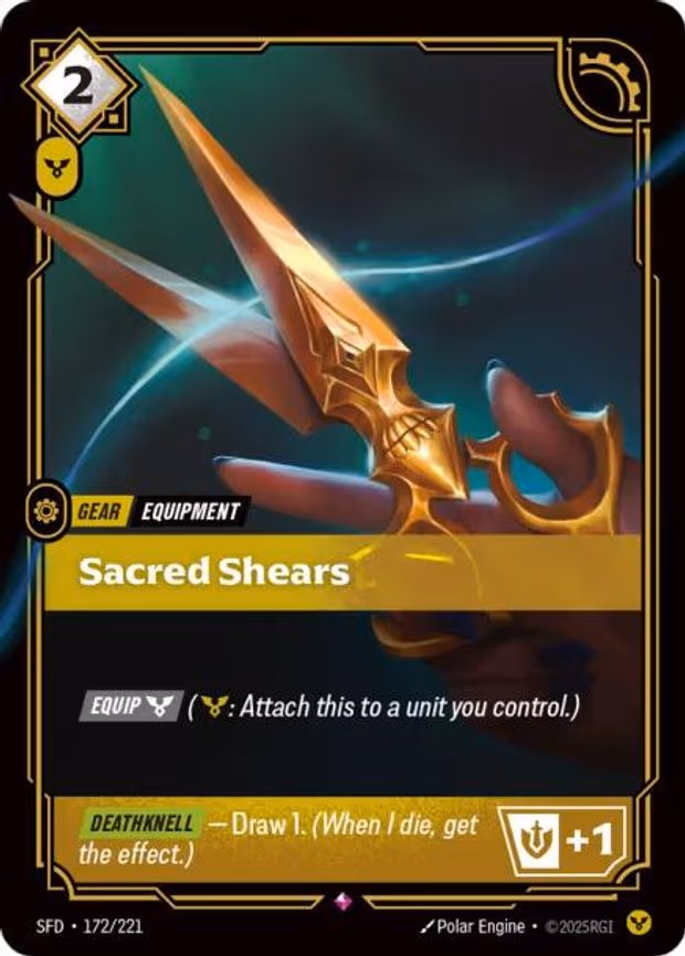 Sacred Shears - Rare (172/221)
