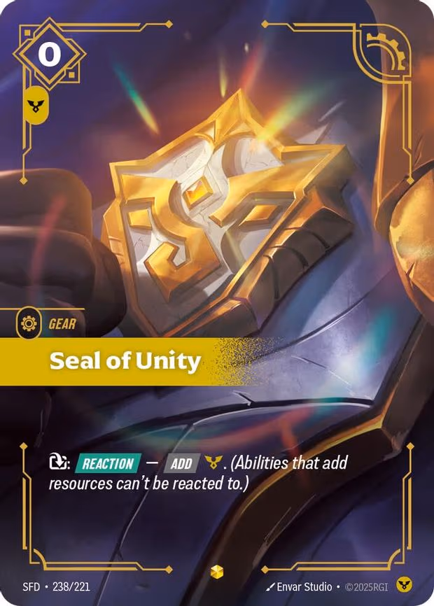 Seal of Unity (Overnumbered)