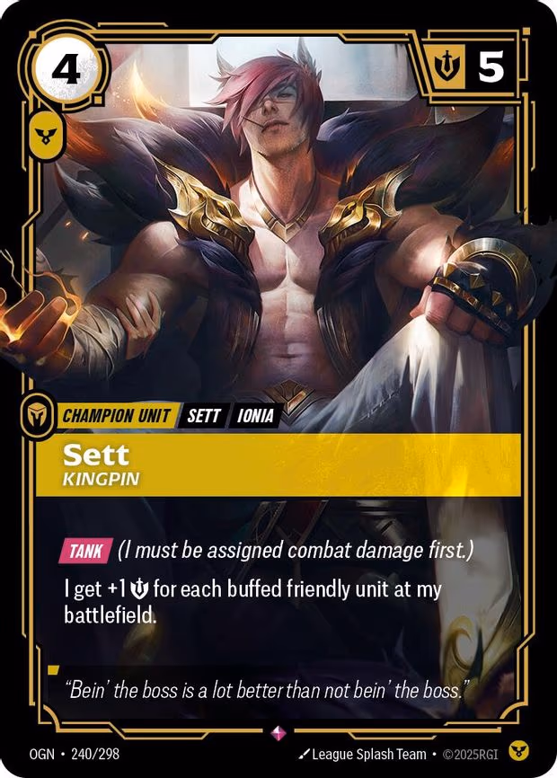 Sett - Kingpin - Rare (240/298)
