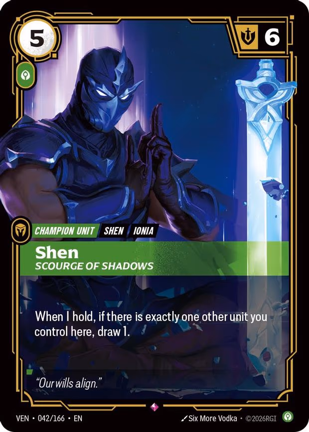 Shen - Scourge of Shadows - Rare (042/166)