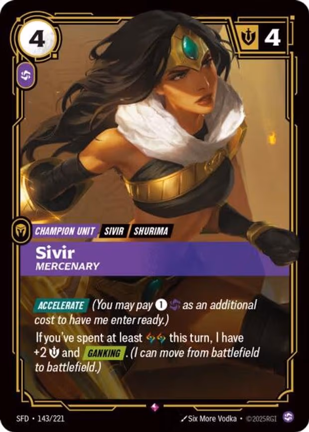Sivir - Mercenary - Rare (143/221)